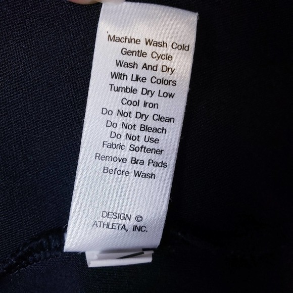 Athleta Spiral Support Active Tank Top Sise S Strappy Racerback Removable Pads - Picture 9 of 10